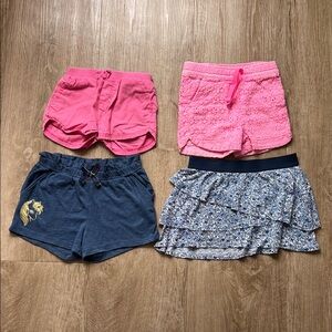 Toddler Girls Bundle of Casual Summer Bottoms in Pink & Blue Size 2T